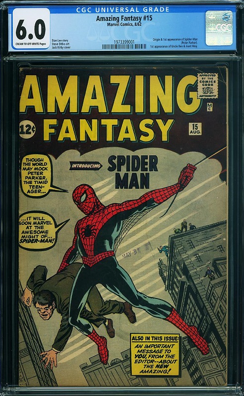 Shattering the Record, CGC-certified Amazing Fantasy #15 Realizes $3.6  Million!