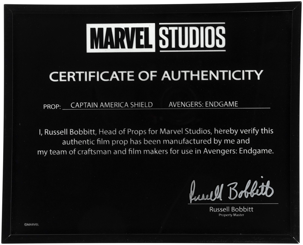 Avengers: Endgame Chris Evans' Screen-Used Captain America Shield