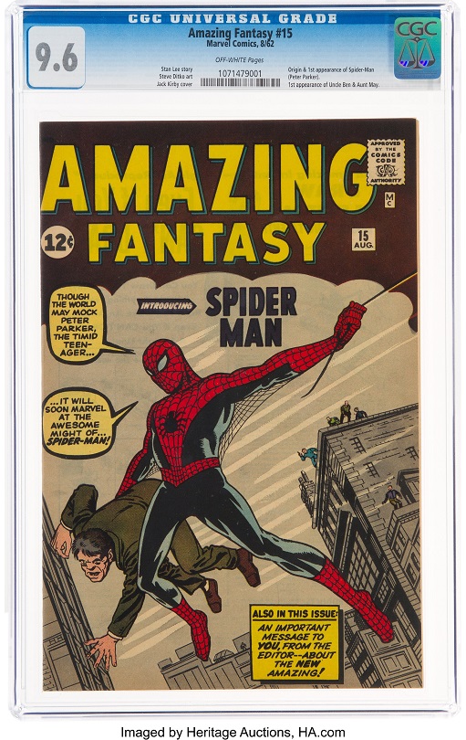 Spider-Man Amazing Fantasy #15 Comic Book Sculpture